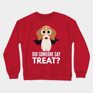 Beagle Halloween Trick or Treat Crewneck Sweatshirt